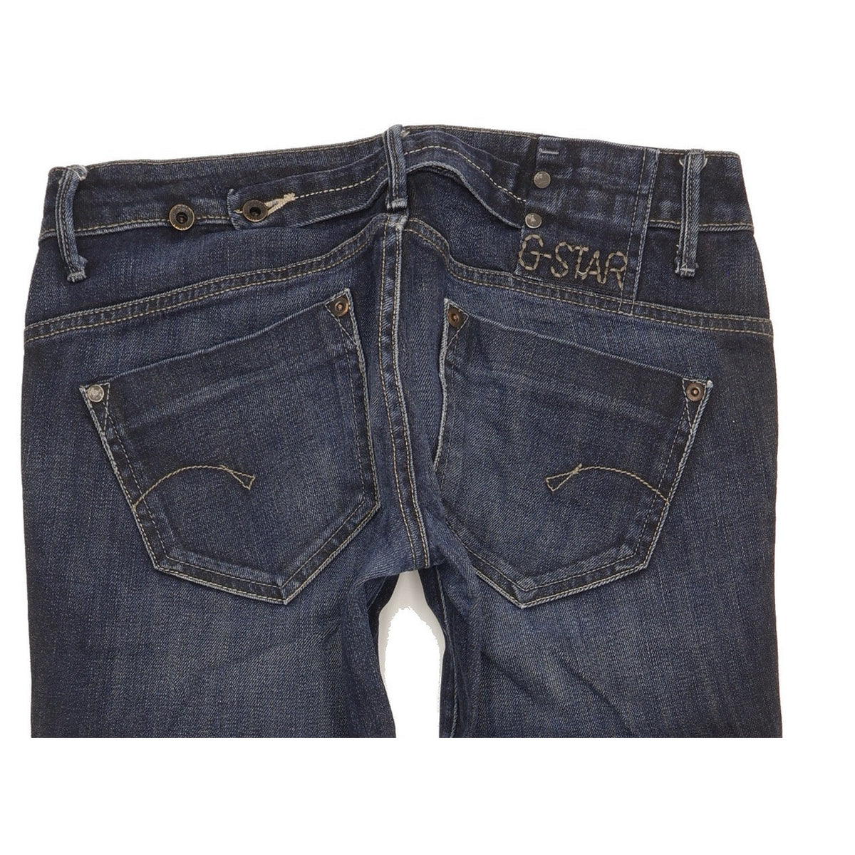 G-Star Midge Women Blue Straight Slim Stretch Jeans W29 L31