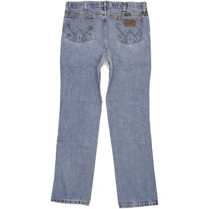 Wrangler Men Blue Straight Slim Jeans W35 L33
