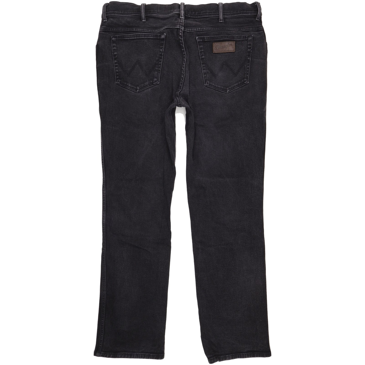 Wrangler Texas Men Black Straight Regular Stretch Jeans W40 L33
