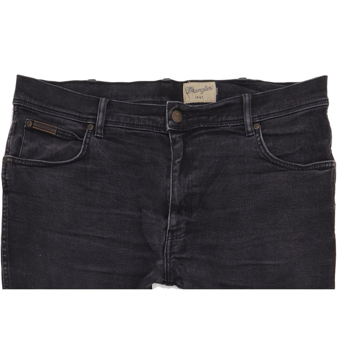 Wrangler Texas Men Black Straight Regular Stretch Jeans W40 L33