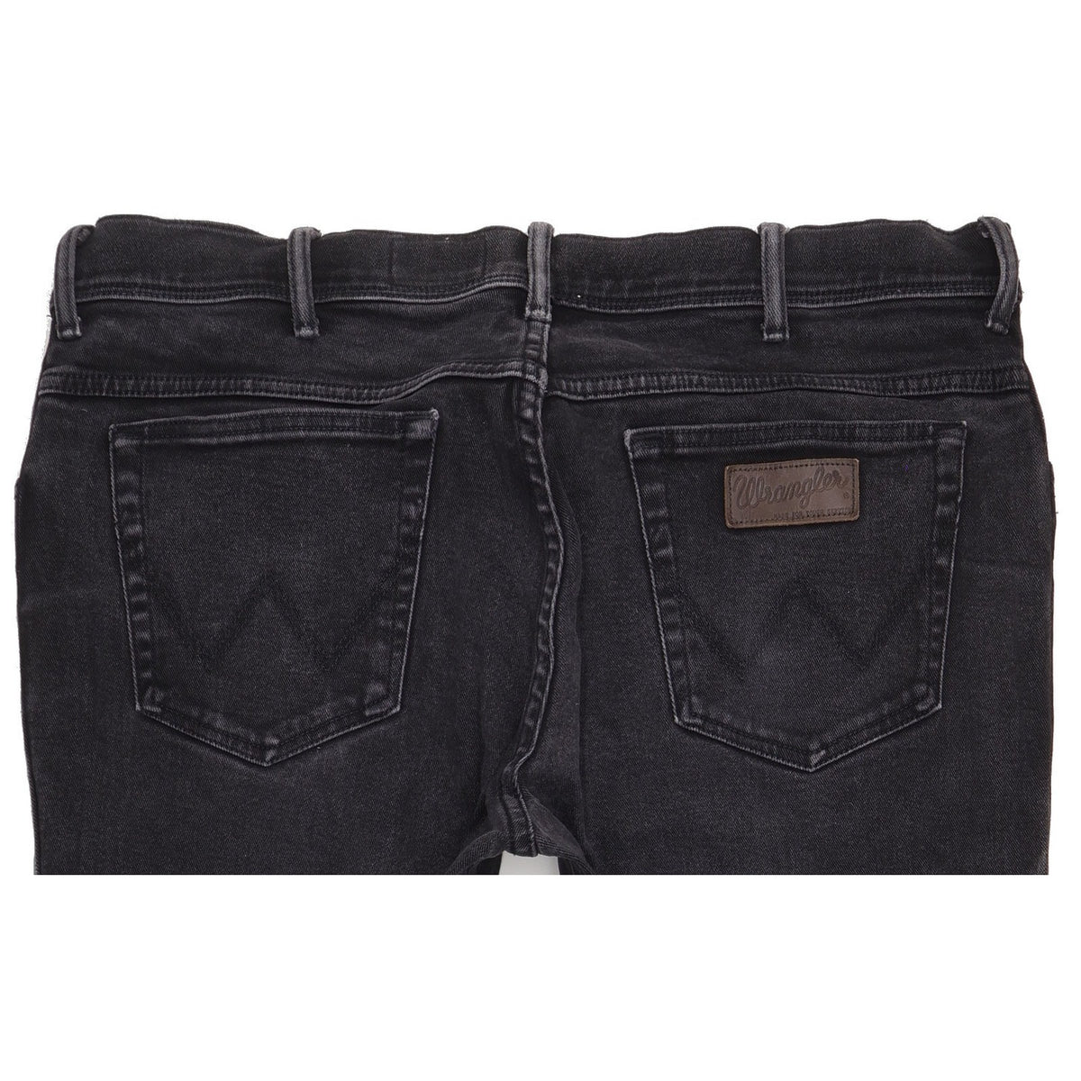 Wrangler Texas Men Black Straight Regular Stretch Jeans W40 L33