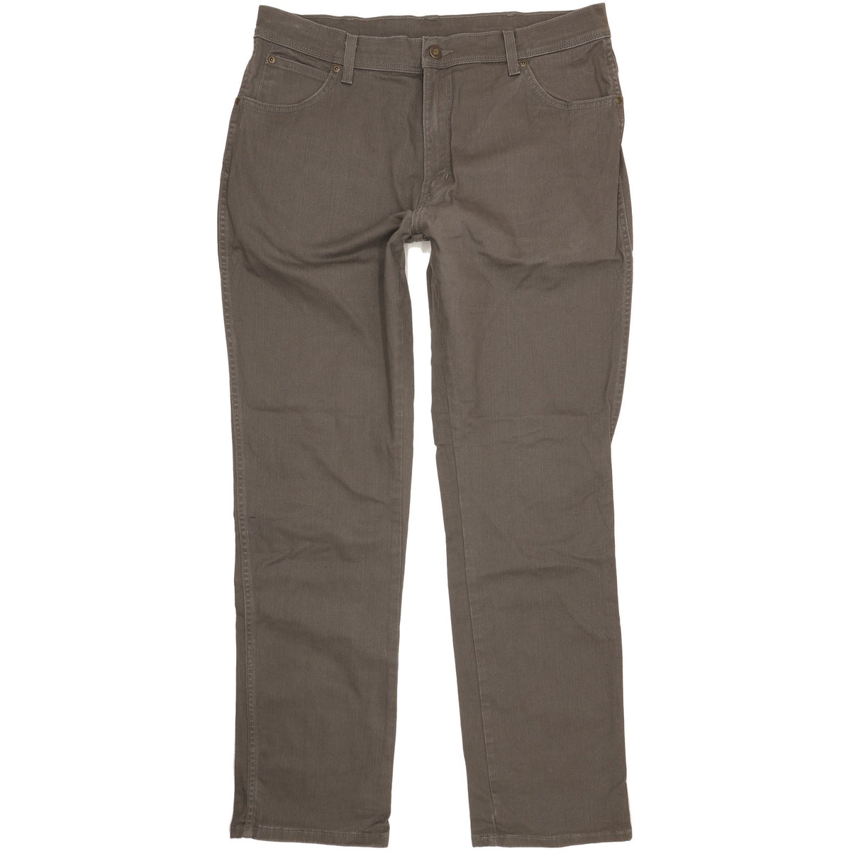 Wrangler Men Grey Straight Regular Stretch Jeans W38 L33