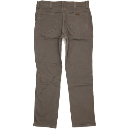 Wrangler Men Grey Straight Regular Stretch Jeans W38 L33