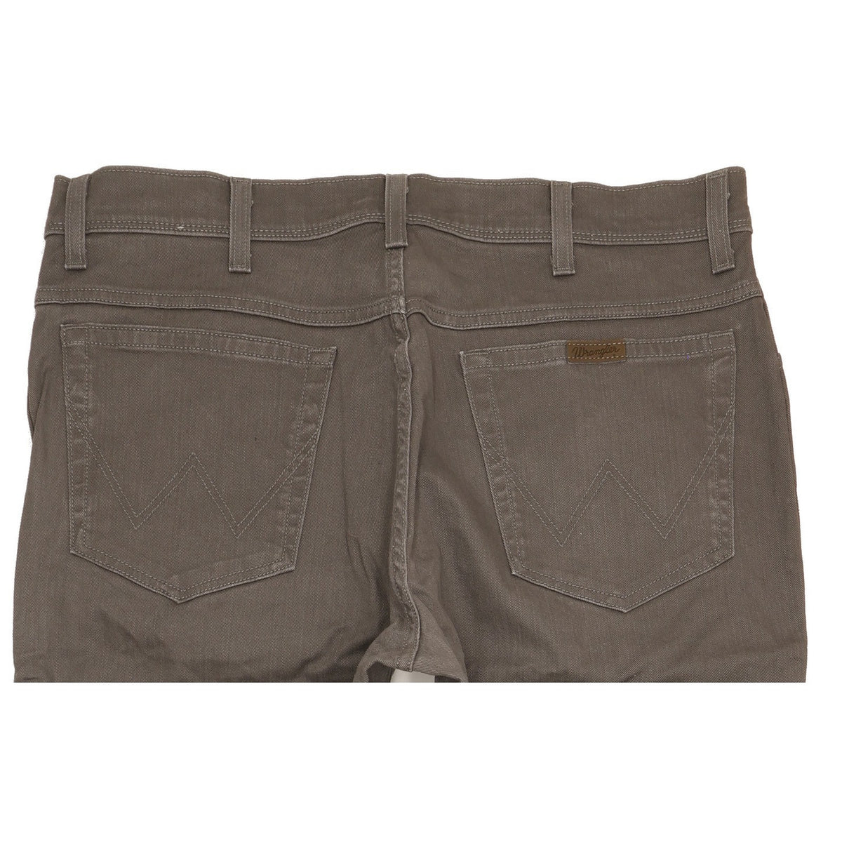 Wrangler Men Grey Straight Regular Stretch Jeans W38 L33