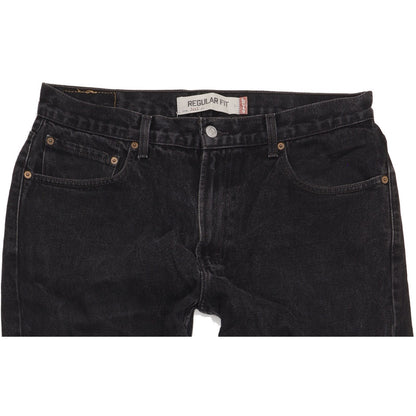 Levi's 505 Men Black Straight Regular Jeans W36 L32