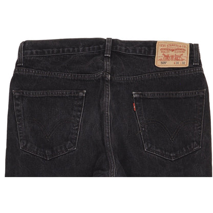 Levi's 505 Men Black Straight Regular Jeans W36 L32