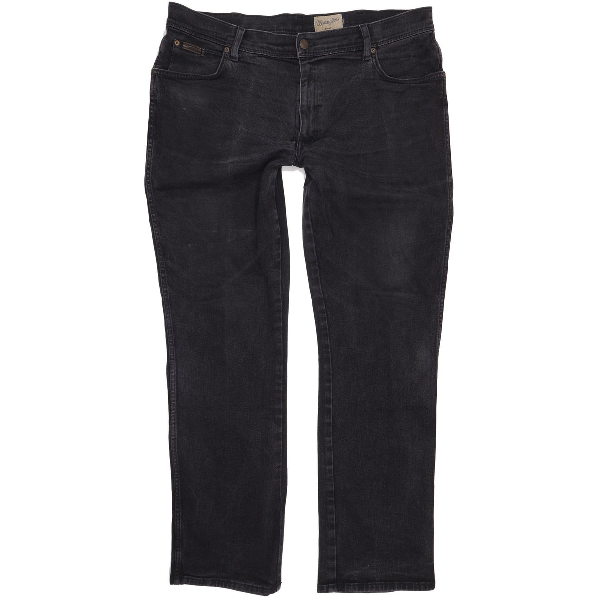 Wrangler Texas Men Black Straight Regular Stretch Jeans W40 L34