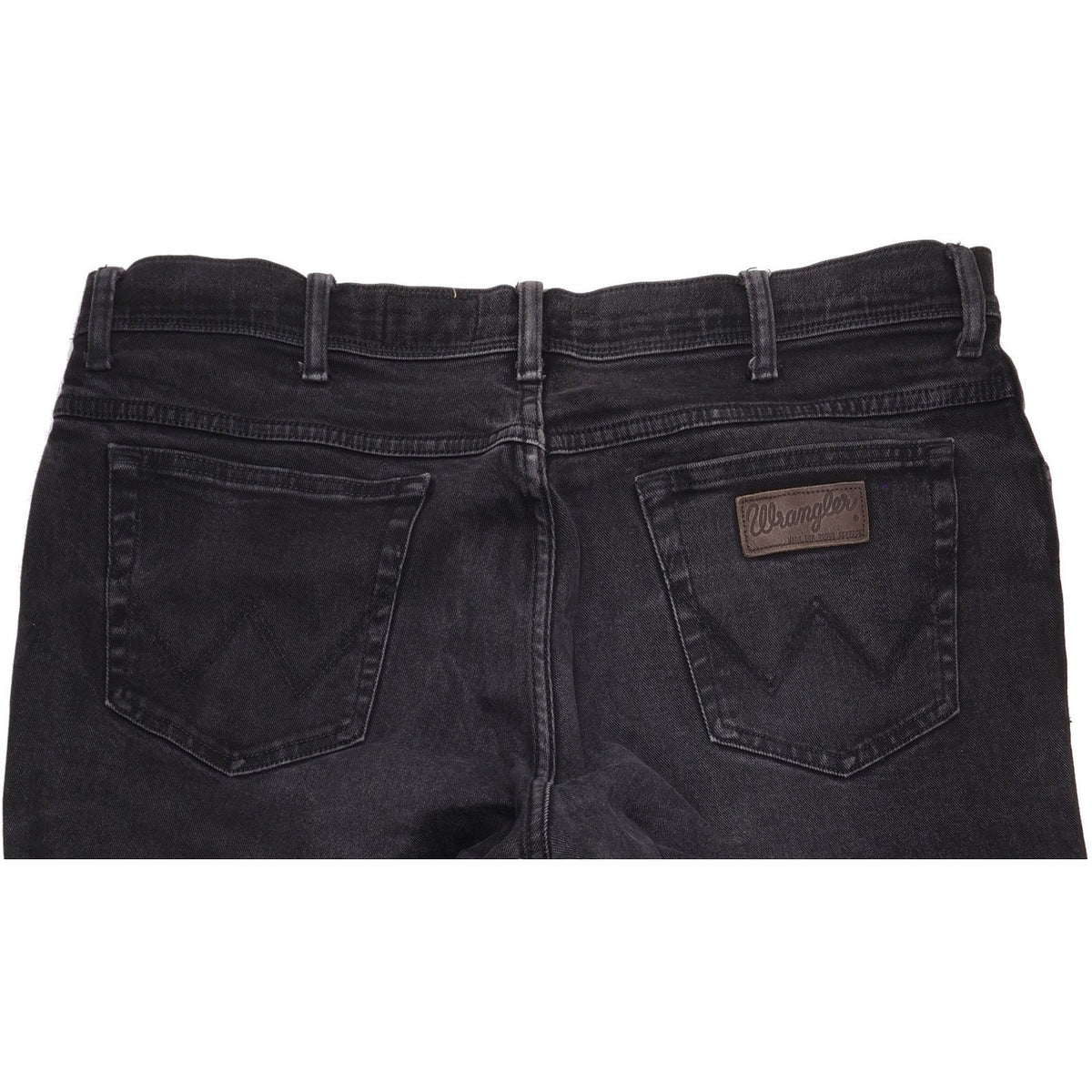 Wrangler Texas Men Black Straight Regular Stretch Jeans W40 L34