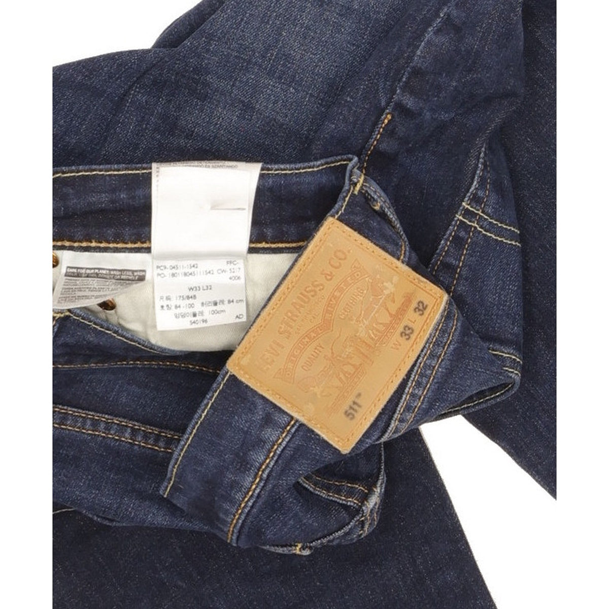 Levi's 511 Men Blue Straight Slim Stretch Jeans W33 L31