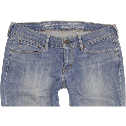 Levi's Demi Curve Women Blue Straight Slim Stretch Jeans W30 L34