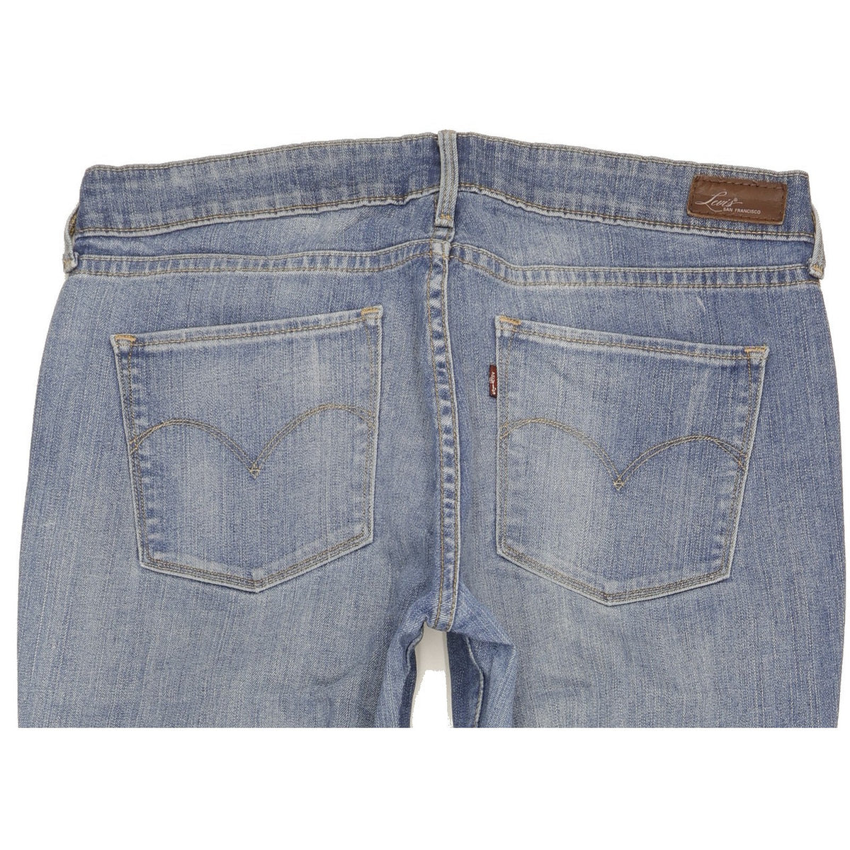 Levi's Demi Curve Women Blue Straight Slim Stretch Jeans W30 L34