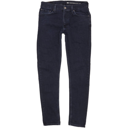 Levi's 512 Men Navy Tapered Slim Stretch Jeans W32 L33