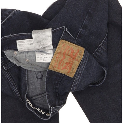 Levi's 512 Men Navy Tapered Slim Stretch Jeans W32 L33