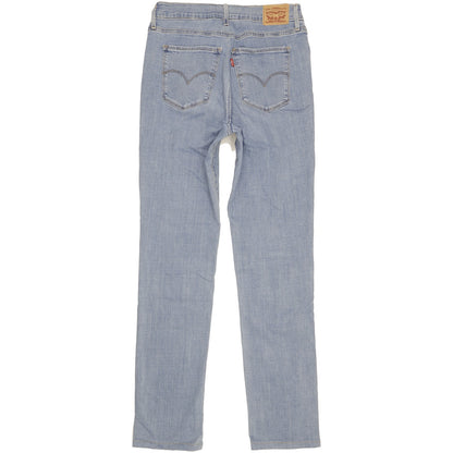 Levi's Blue Straight Slim Stretch Jeans High Waisted W31 L33