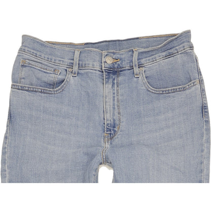 Levi's Blue Straight Slim Stretch Jeans High Waisted W31 L33