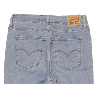 Levi's Blue Straight Slim Stretch Jeans High Waisted W31 L33