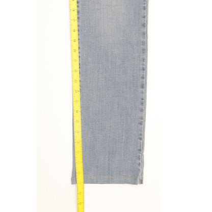 Levi's Blue Straight Slim Stretch Jeans High Waisted W31 L33