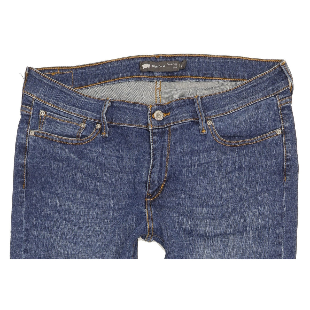 Levi's Slight Curve Women Blue Bootcut Classic Stretch Jeans W32 L30