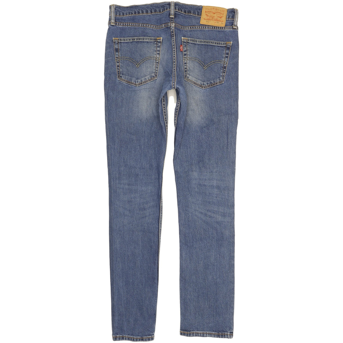 Levi's 511 Men Blue Straight Slim Stretch Jeans W33 L32