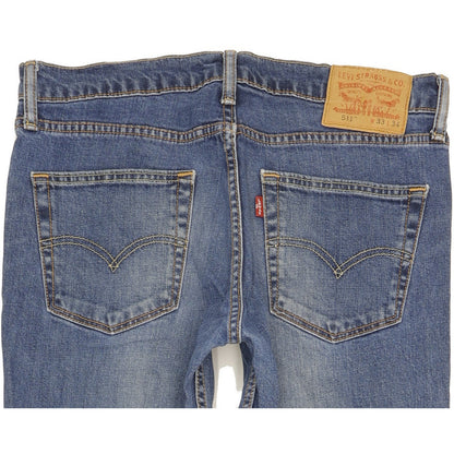 Levi's 511 Men Blue Straight Slim Stretch Jeans W33 L32