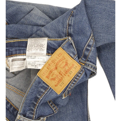 Levi's 511 Men Blue Straight Slim Stretch Jeans W33 L32