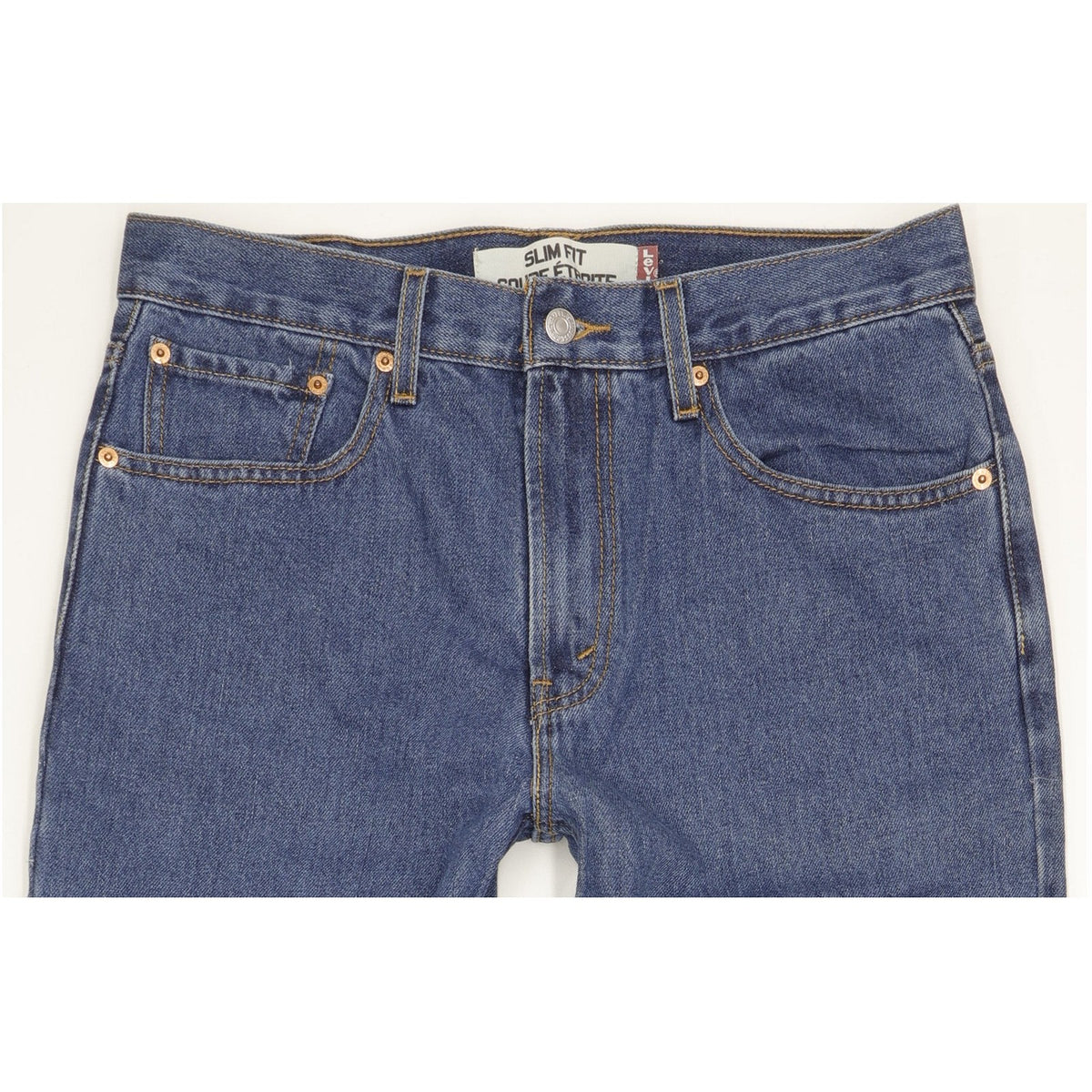 Levi's Men Blue Straight Slim Jeans W34 L33