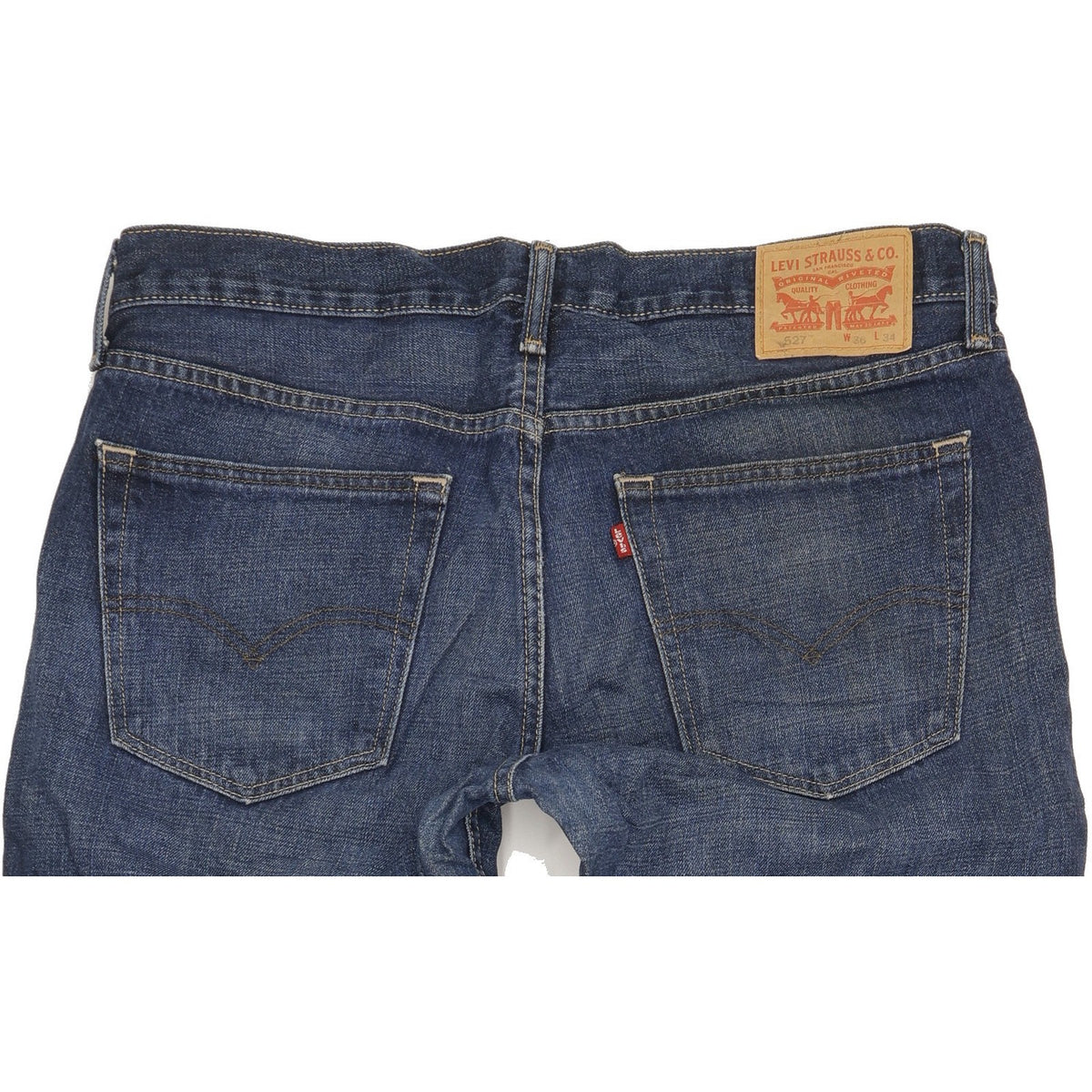 Levi's 527 Men Blue Bootcut Slim Jeans W36 L34