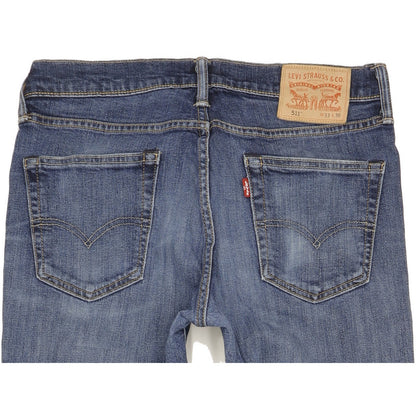 Levi's 511 Men Blue Straight Slim Stretch Jeans W33 L35