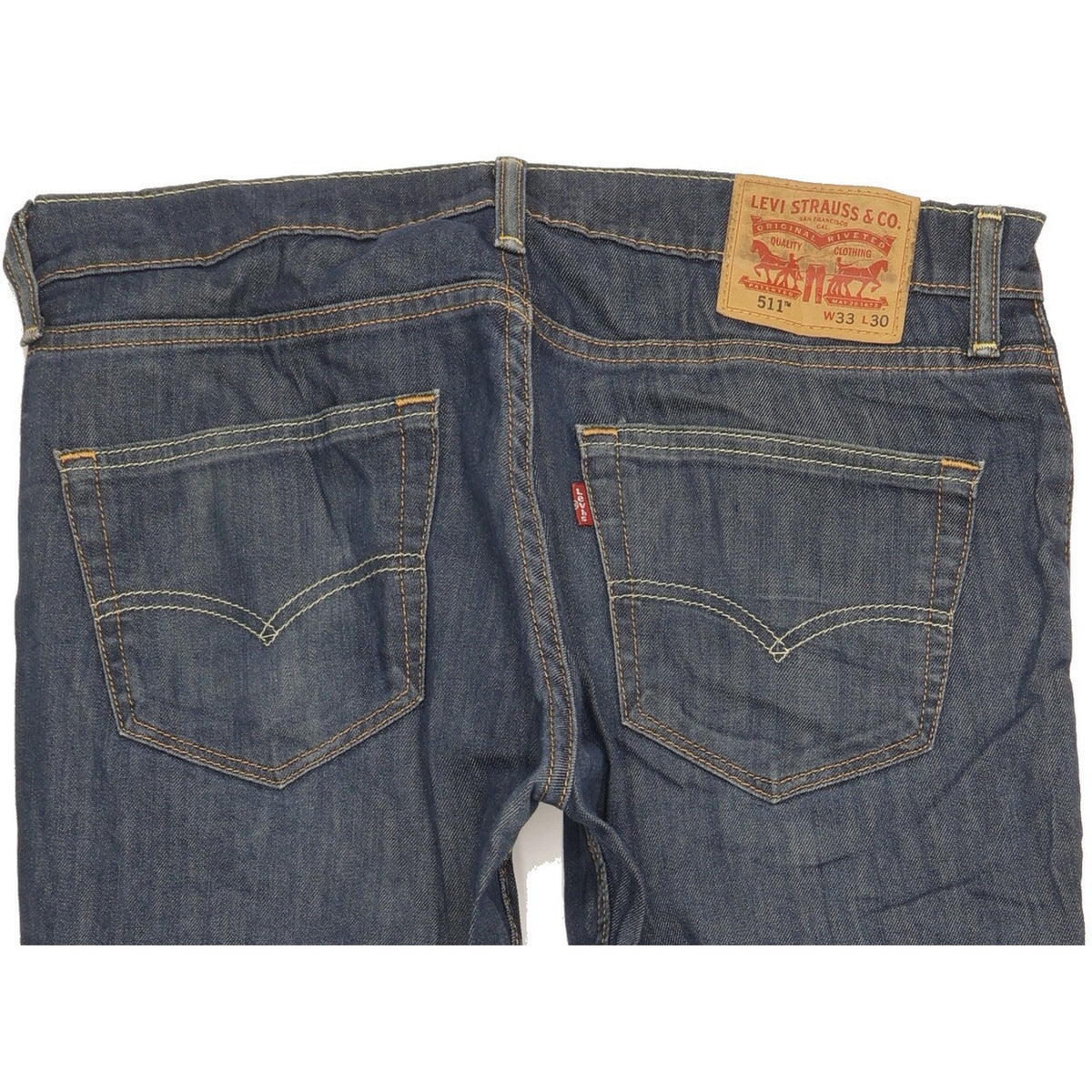 Levi's 511 Men Blue Straight Slim Stretch Jeans W33 L29