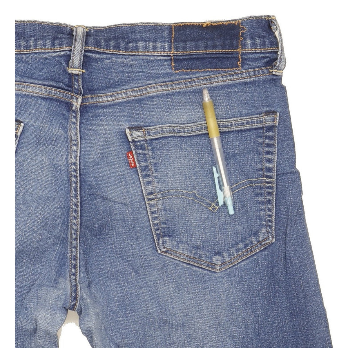 Levi's Men Blue Straight Regular Stretch Jeans W36 L31