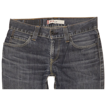 Levi's 511 Men Navy Straight Slim Jeans W32 L33