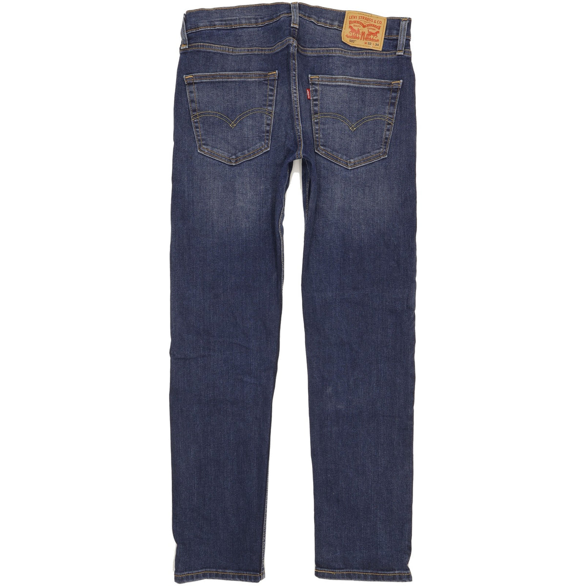 Levi's 502 Men Blue Tapered Regular Stretch Jeans W32 L33