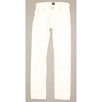 Lee Perry Kids White Straight Slim Stretch Jeans W26 L31