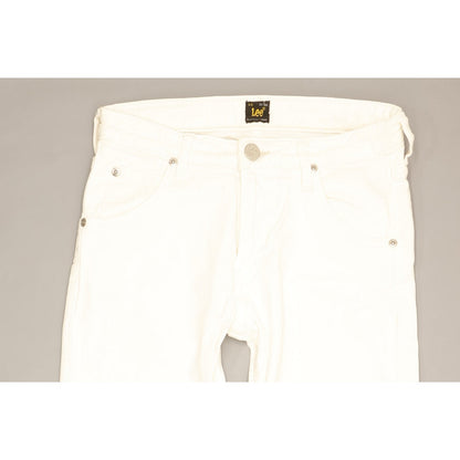 Lee Perry Kids White Straight Slim Stretch Jeans W26 L31