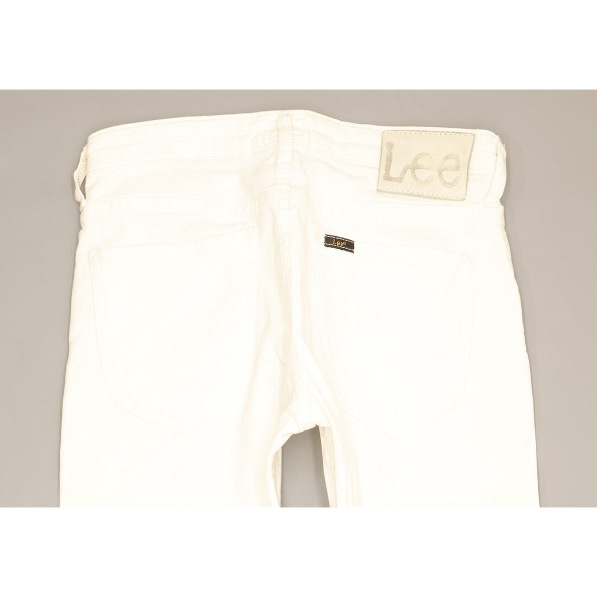 Lee Perry Kids White Straight Slim Stretch Jeans W26 L31