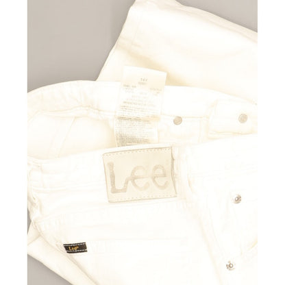 Lee Perry Kids White Straight Slim Stretch Jeans W26 L31