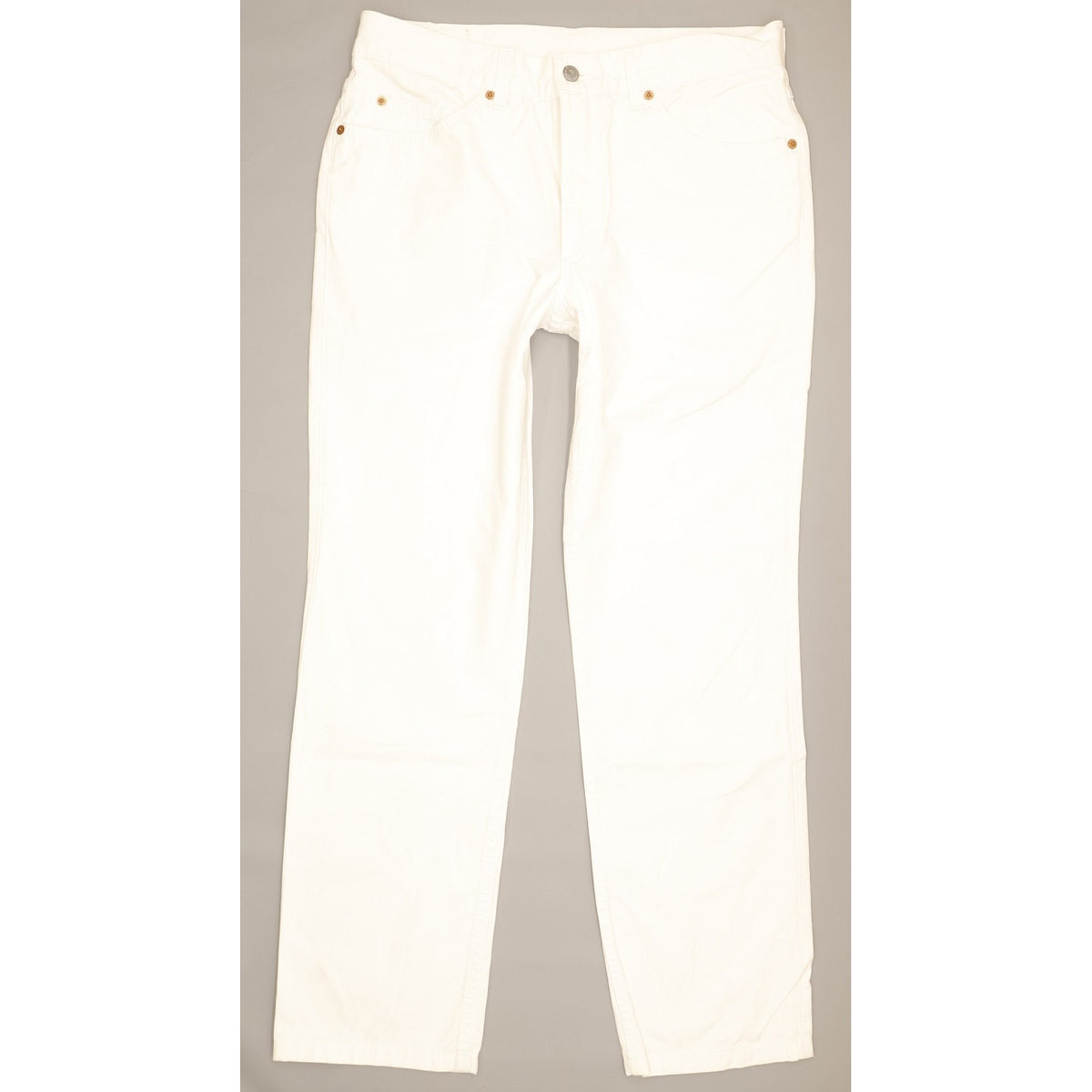 Mustang Men White Straight Regular Jeans W35 L31