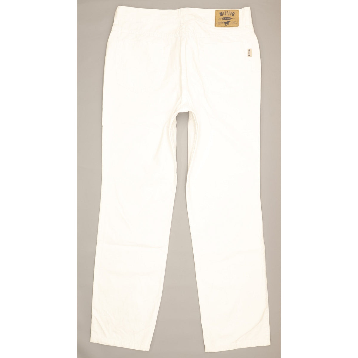 Mustang Men White Straight Regular Jeans W35 L31