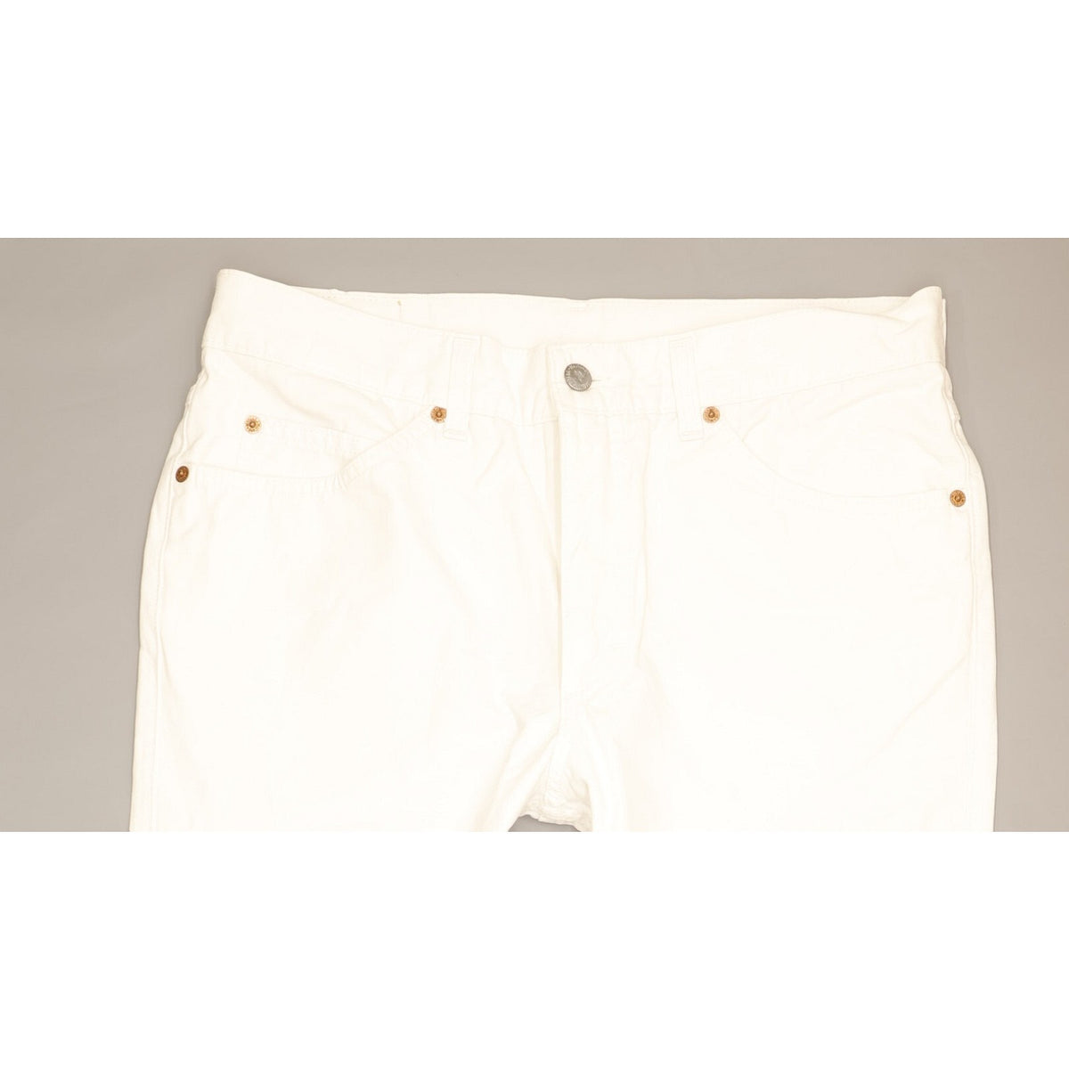 Mustang Men White Straight Regular Jeans W35 L31