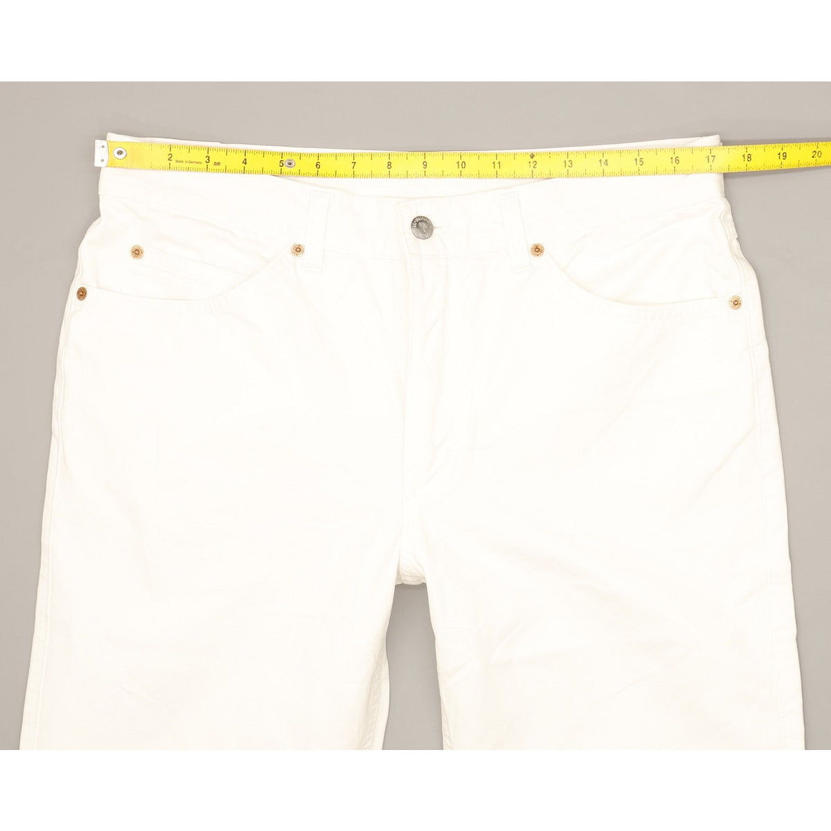 Mustang Men White Straight Regular Jeans W35 L31