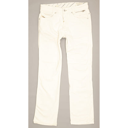 Diesel Paddom Men White Straight Slim Stretch Jeans W27 L29