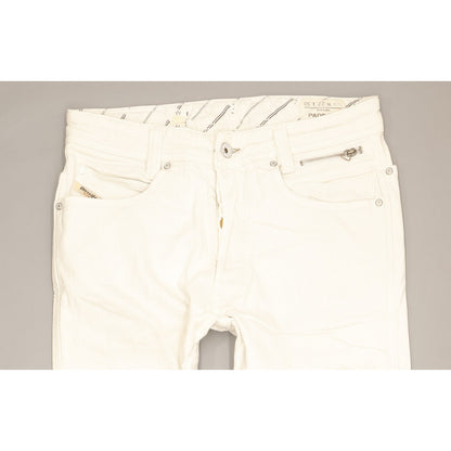 Diesel Paddom Men White Straight Slim Stretch Jeans W27 L29
