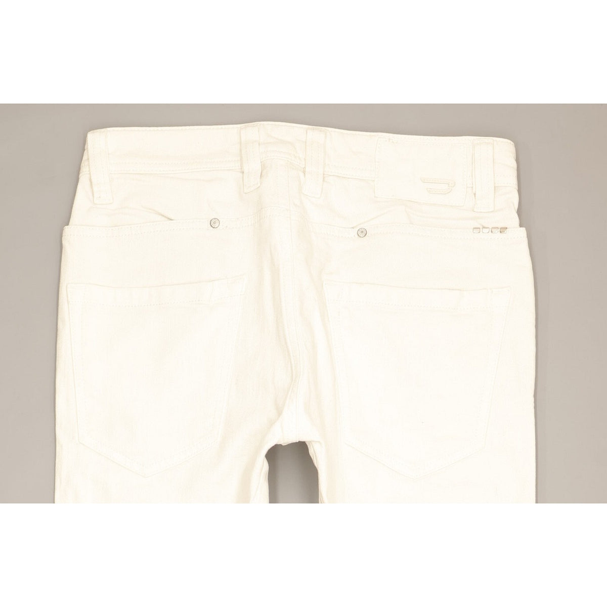 Diesel Paddom Men White Straight Slim Stretch Jeans W27 L29
