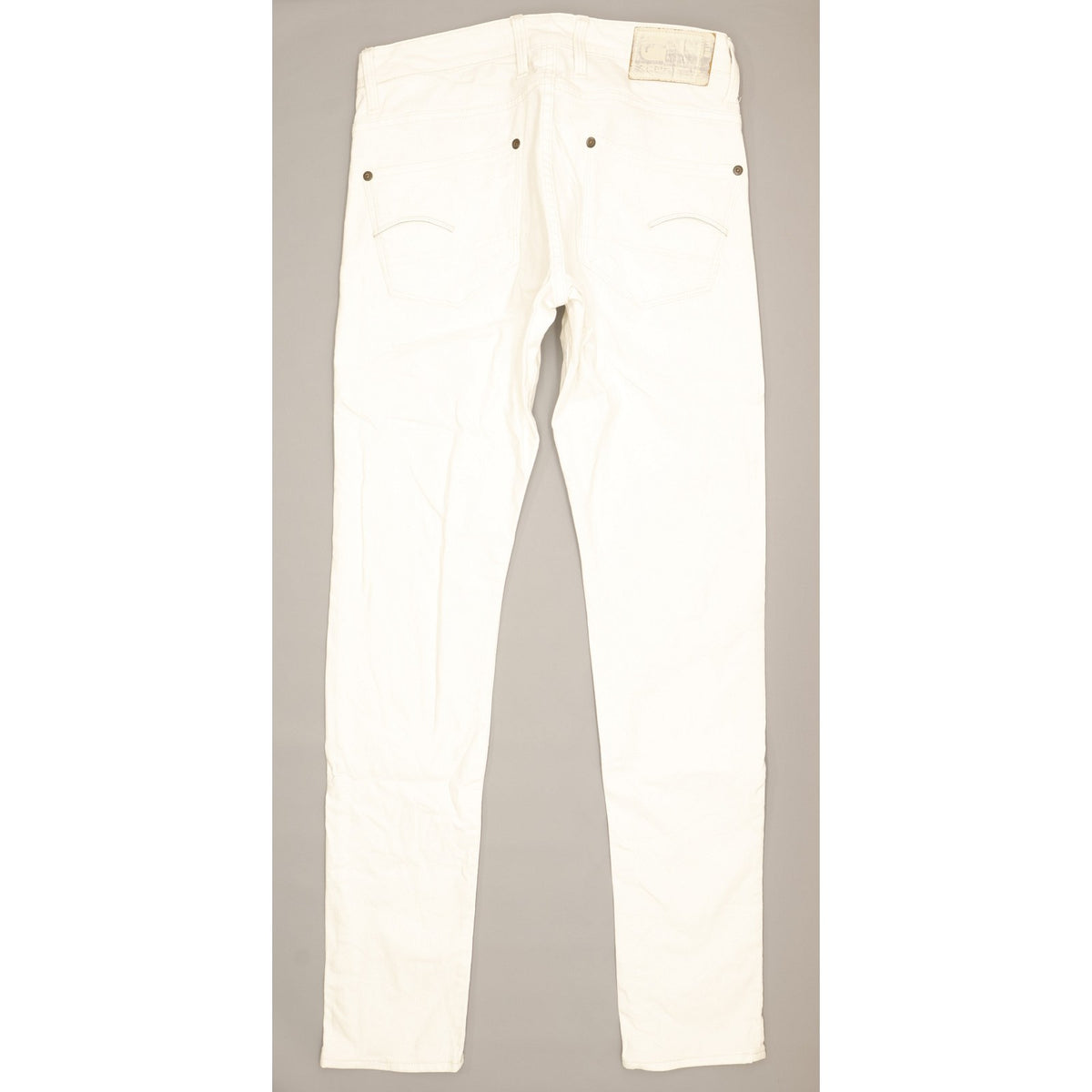 G-Star Revend Men White Straight Slim Stretch Jeans W32 L34