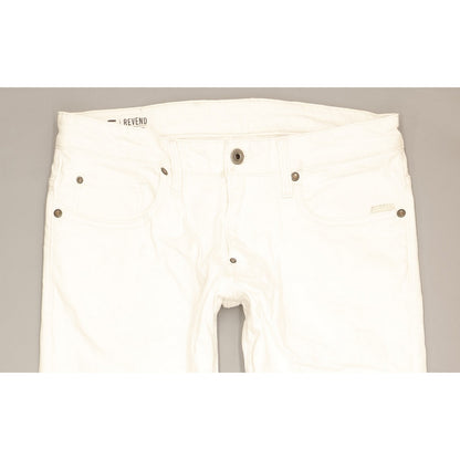 G-Star Revend Men White Straight Slim Stretch Jeans W32 L34