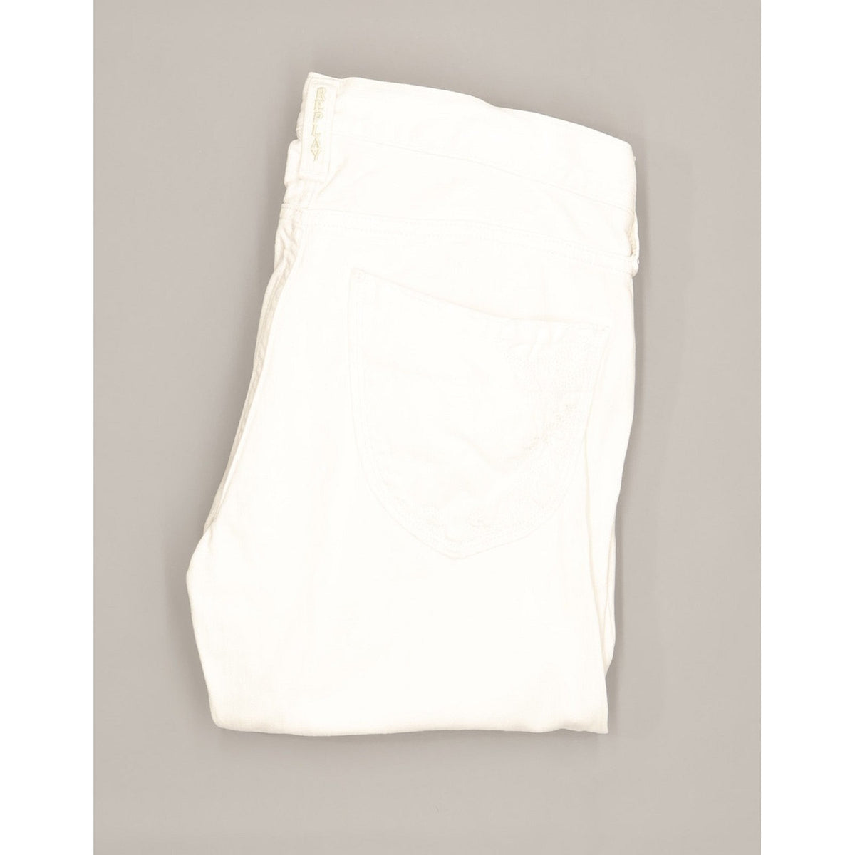 Replay Women White Straight Slim Stretch Jeans W28 L33