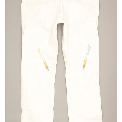 Replay Women White Straight Slim Stretch Jeans W28 L33