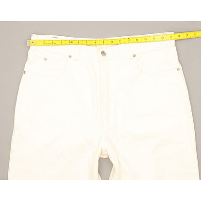 Levi's 416 Men White Tapered Relaxed Mom Jeans W36 L34