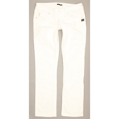 G-Star Attacc Women White Straight Slim Stretch Jeans W31 L33