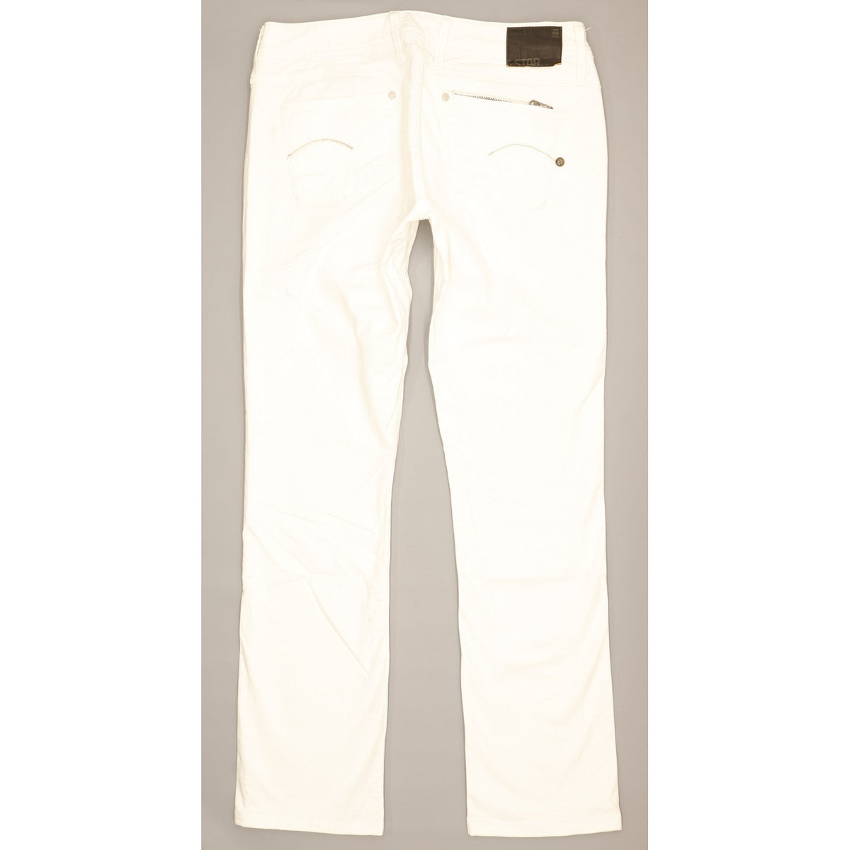 G-Star Attacc Women White Straight Slim Stretch Jeans W31 L33